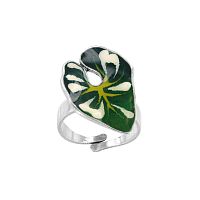 Кольцо TARATATA, Fabuleuse, разъемное, с цветной смолой и узорами, TT-W25-01401-107 зеленый